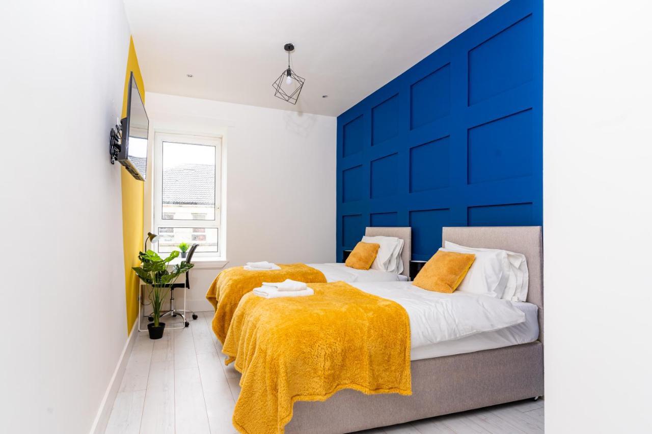 Cheerful 2 Bedroom Homely Apartment, Sleeps 6 Guest Comfy, 3X Double Bed, Parking, Free Wifi, Suitable For Business, Leisure Guest,Glasgow, Glasgow West End, Near City Centre Exteriör bild